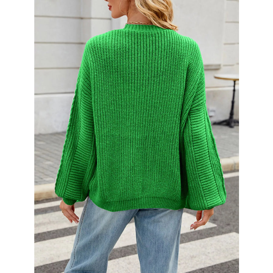 Cable Knit Button-Up Cardigan Apparel and Accessories