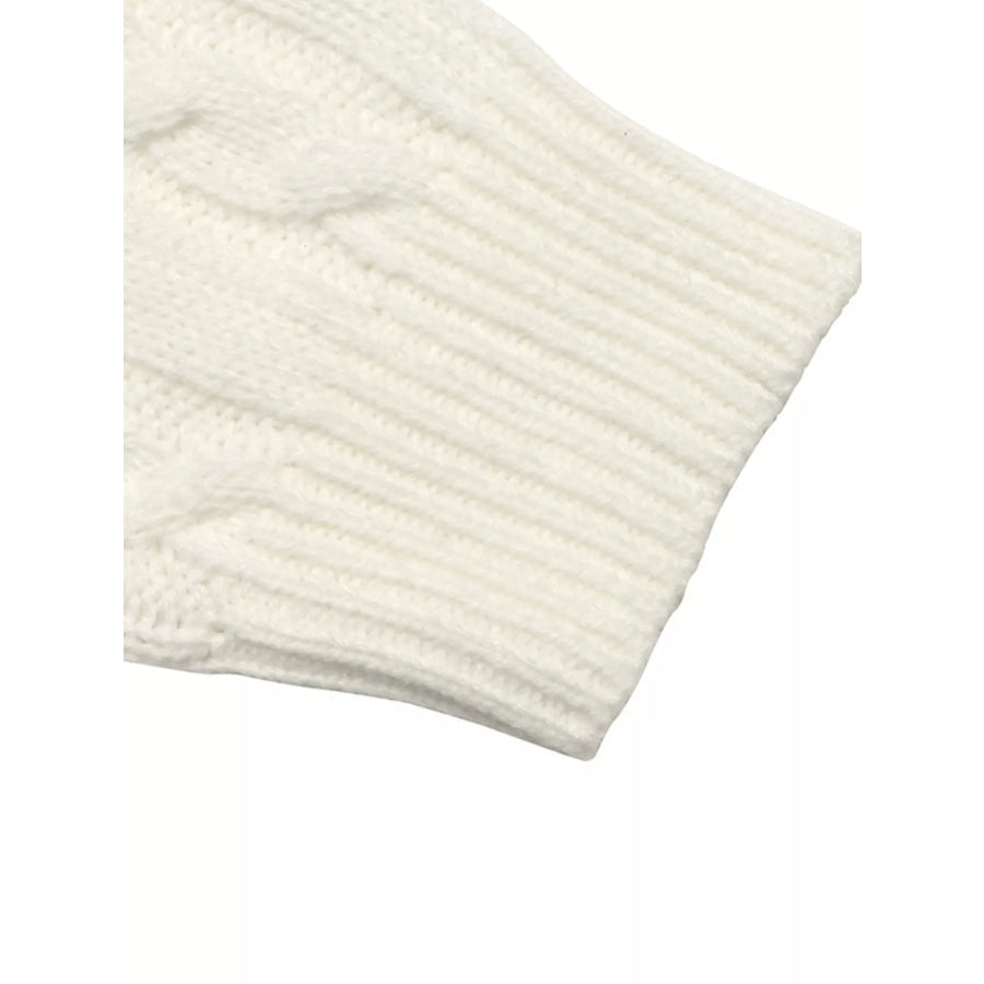 Cable Knit Long Sleeve Sweater Apparel and Accessories