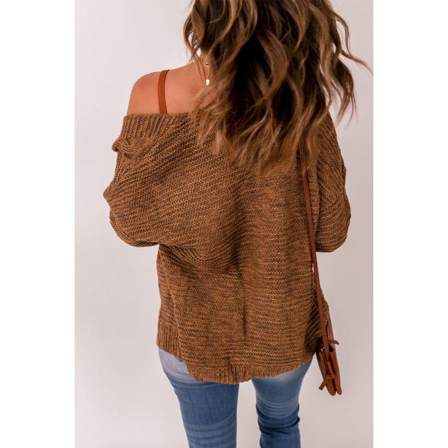 Cable-Knit Open Front Cardigan Apparel and Accessories