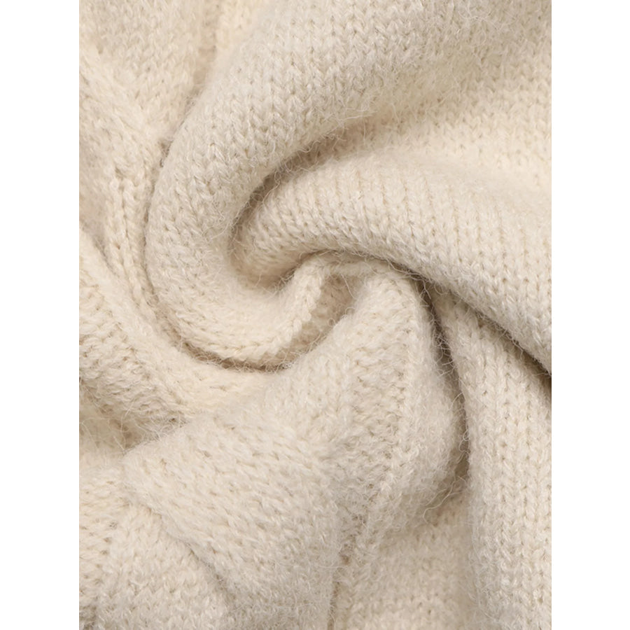 Cable Knit Raglan Sleeve Sweater Dress Apparel and Accessories