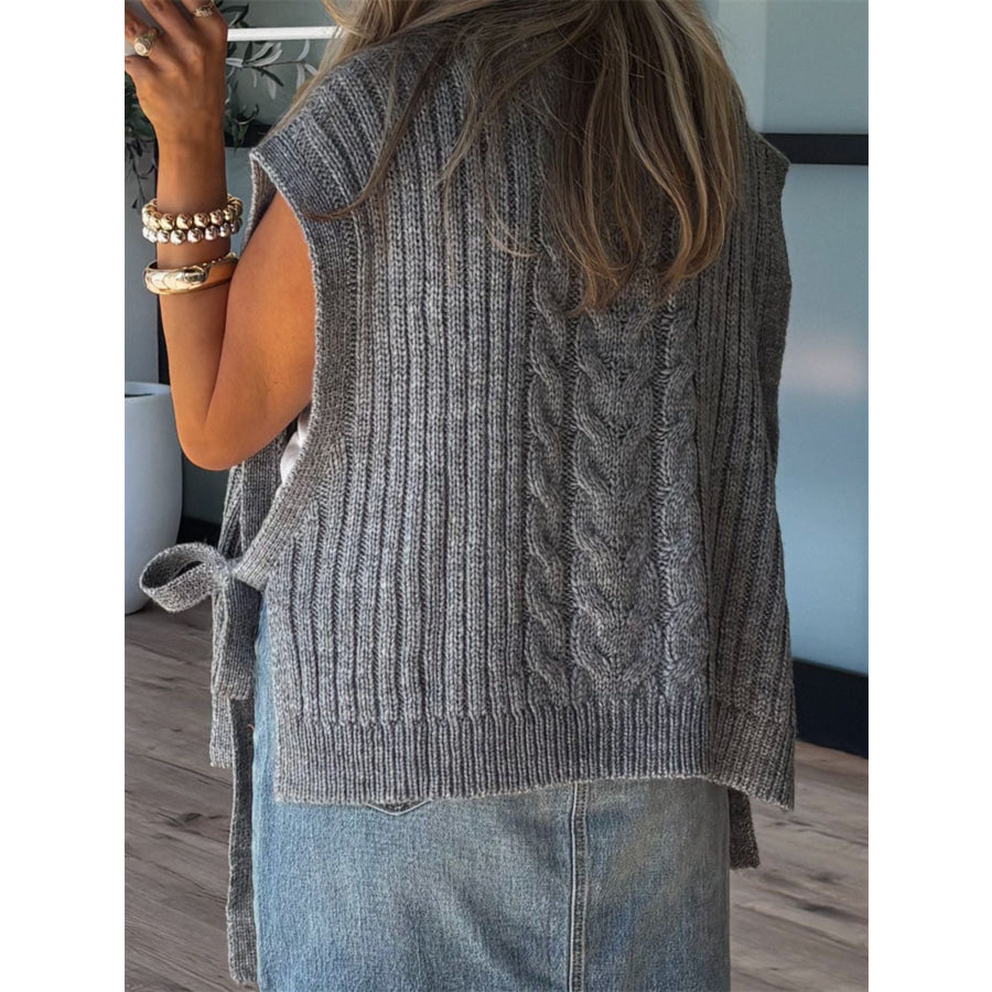 Cable Knit Sweater Vest Apparel and Accessories