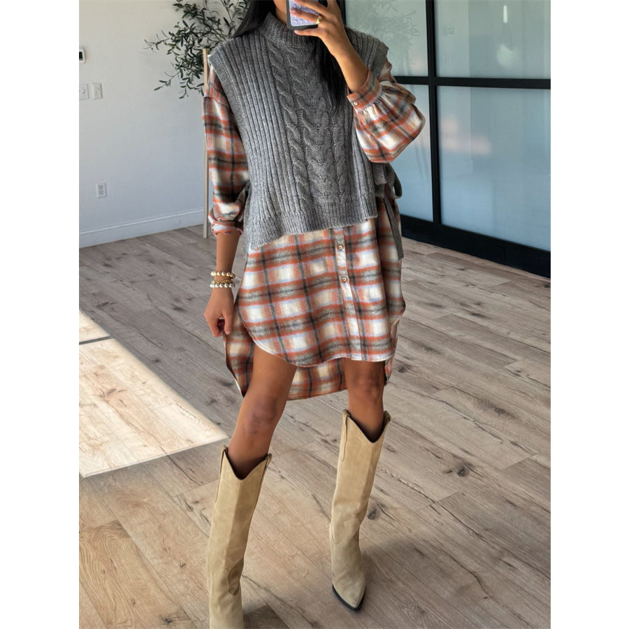Cable Knit Sweater Vest Apparel and Accessories