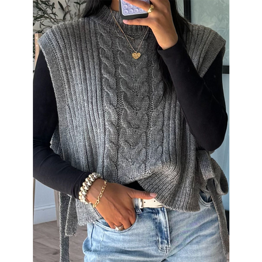 Cable Knit Sweater Vest Apparel and Accessories