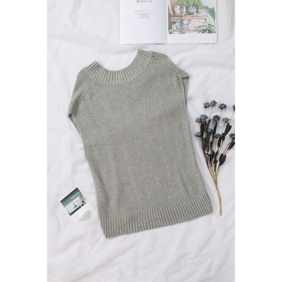 Cable-Knit V-Neck Sweater Vest Apparel and Accessories