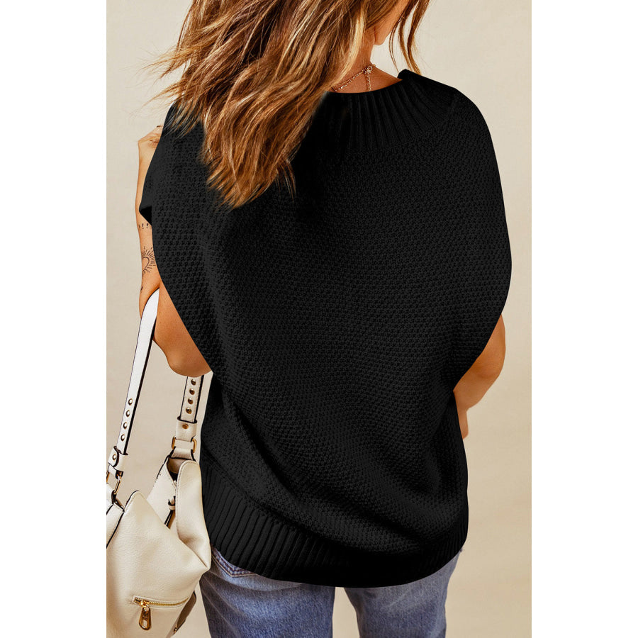 Cable-Knit V-Neck Sweater Vest Apparel and Accessories