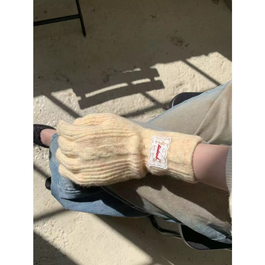 Cable Knit Warm Gloves Apparel and Accessories