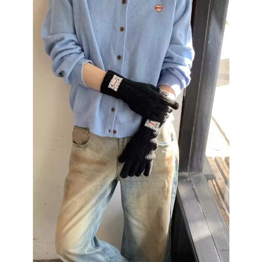 Cable Knit Warm Gloves Apparel and Accessories