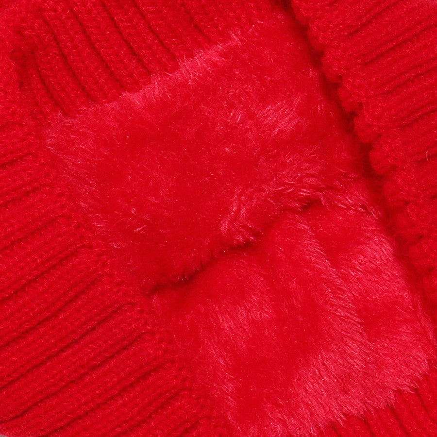 Cable Knit Winter Hat with Pompom Apparel and Accessories