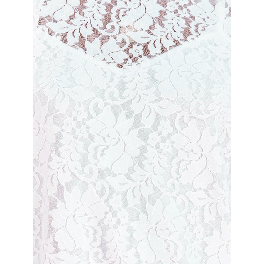 Cami & Lace Short Sleeve Blouse Set Apparel and Accessories