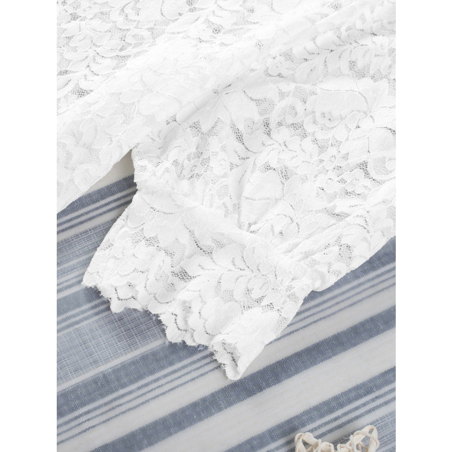 Cami & Lace Short Sleeve Blouse Set Apparel and Accessories