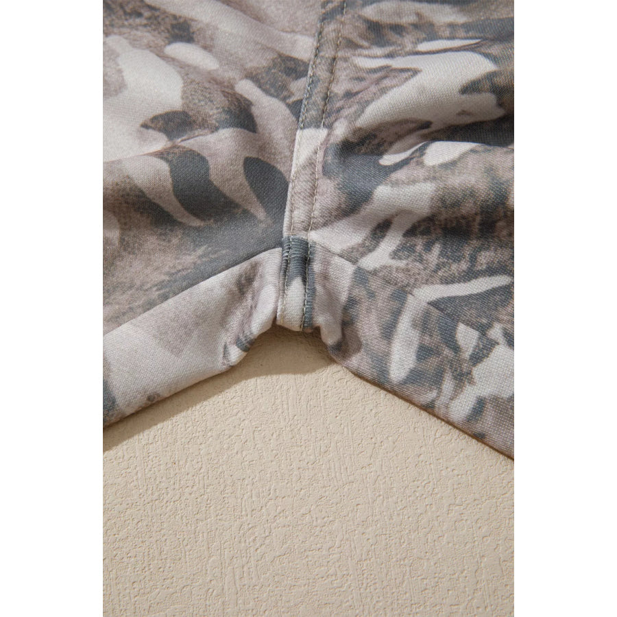 Camo Print Drawstring Waist Joggers Apparel and Accessories