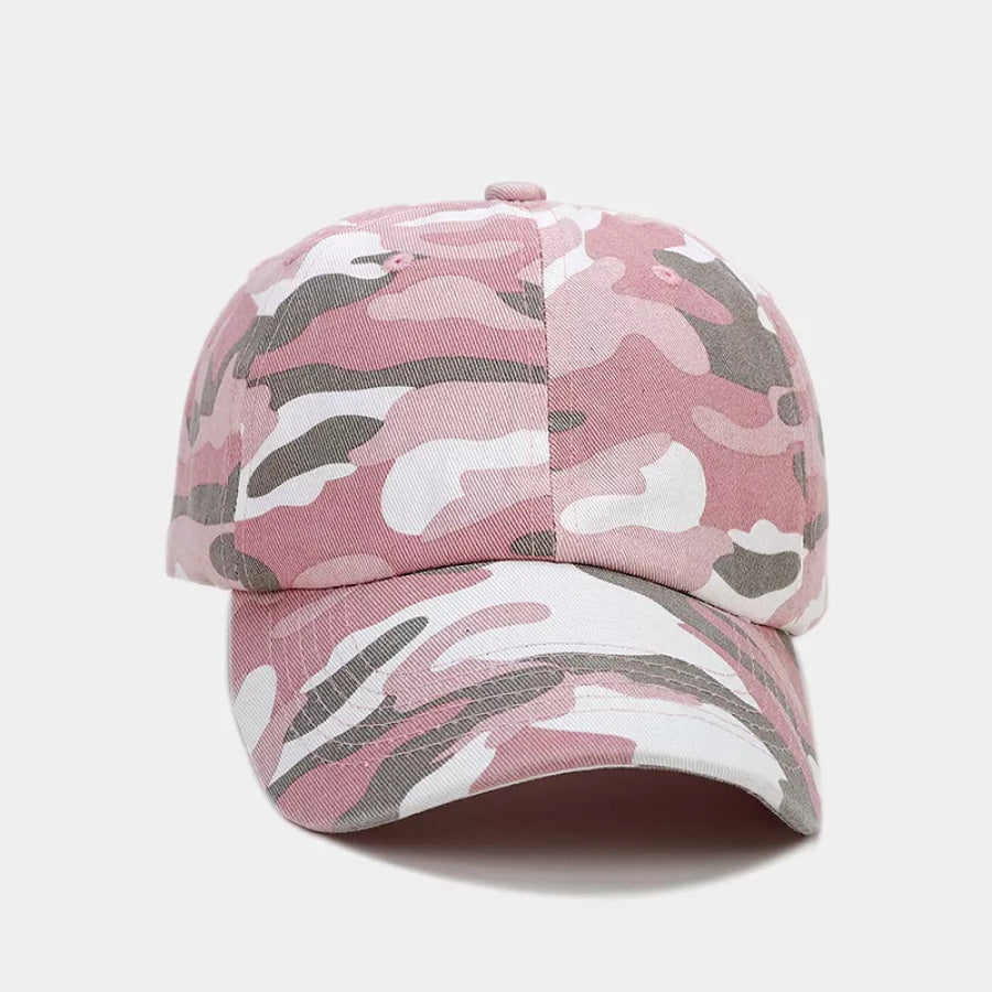 Camouflage Baseball Cap Blush Pink / One Size Apparel and Accessories
