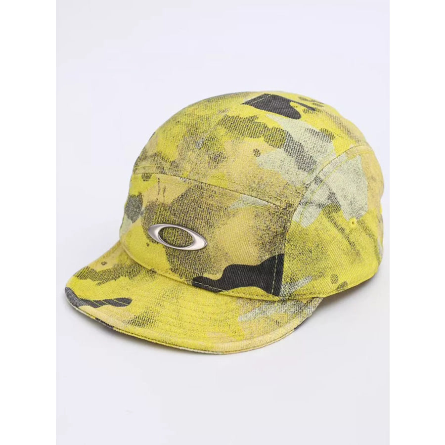 Camouflage Baseball Cap Pastel Yellow / One Size Apparel and Accessories