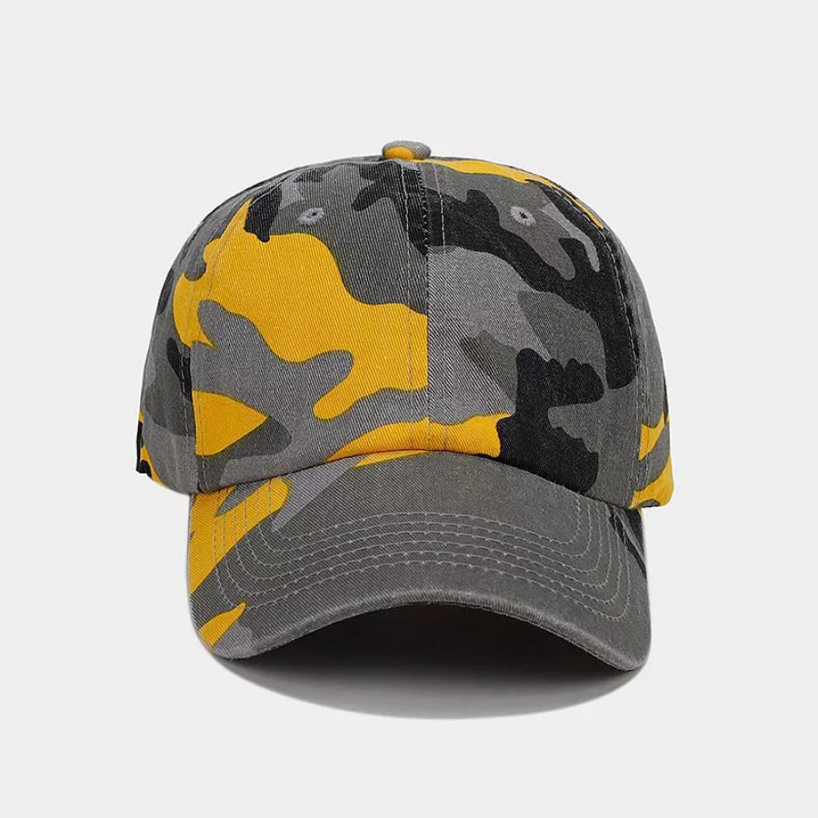 Camouflage Baseball Cap Yellow / One Size Apparel and Accessories
