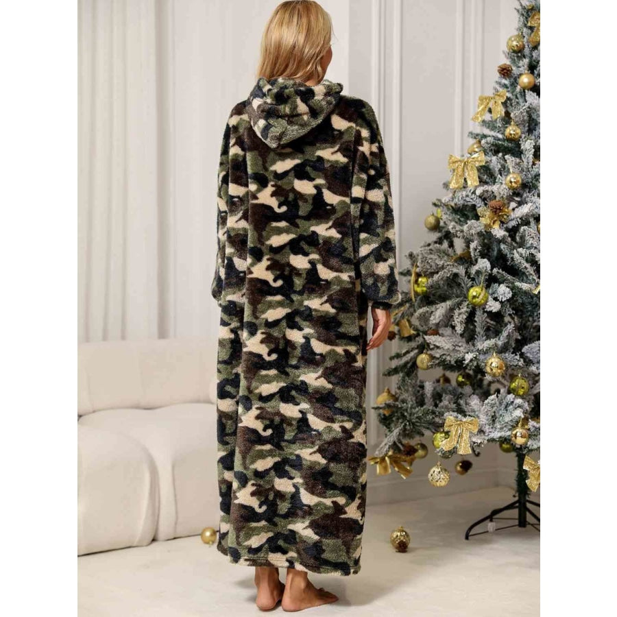 Camouflage Hooded Teddy Night Dress