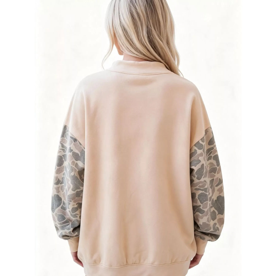 Camouflage Long Sleeve Sweatshirt Apparel and Accessories