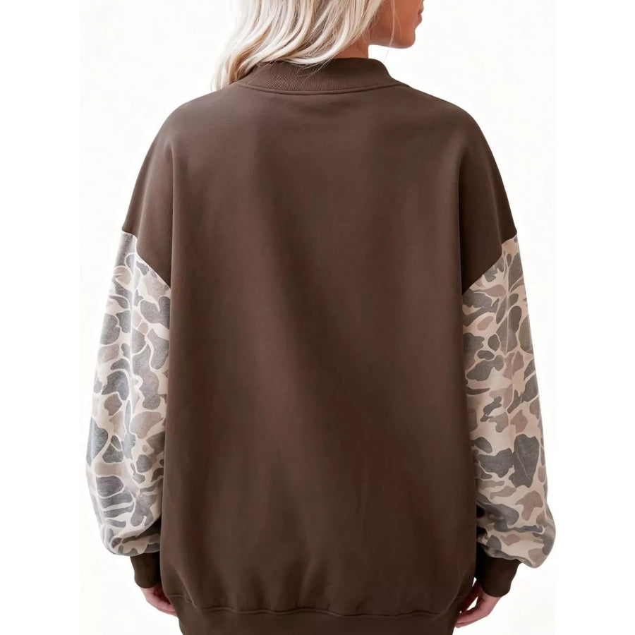 Camouflage Long Sleeve Sweatshirt Apparel and Accessories