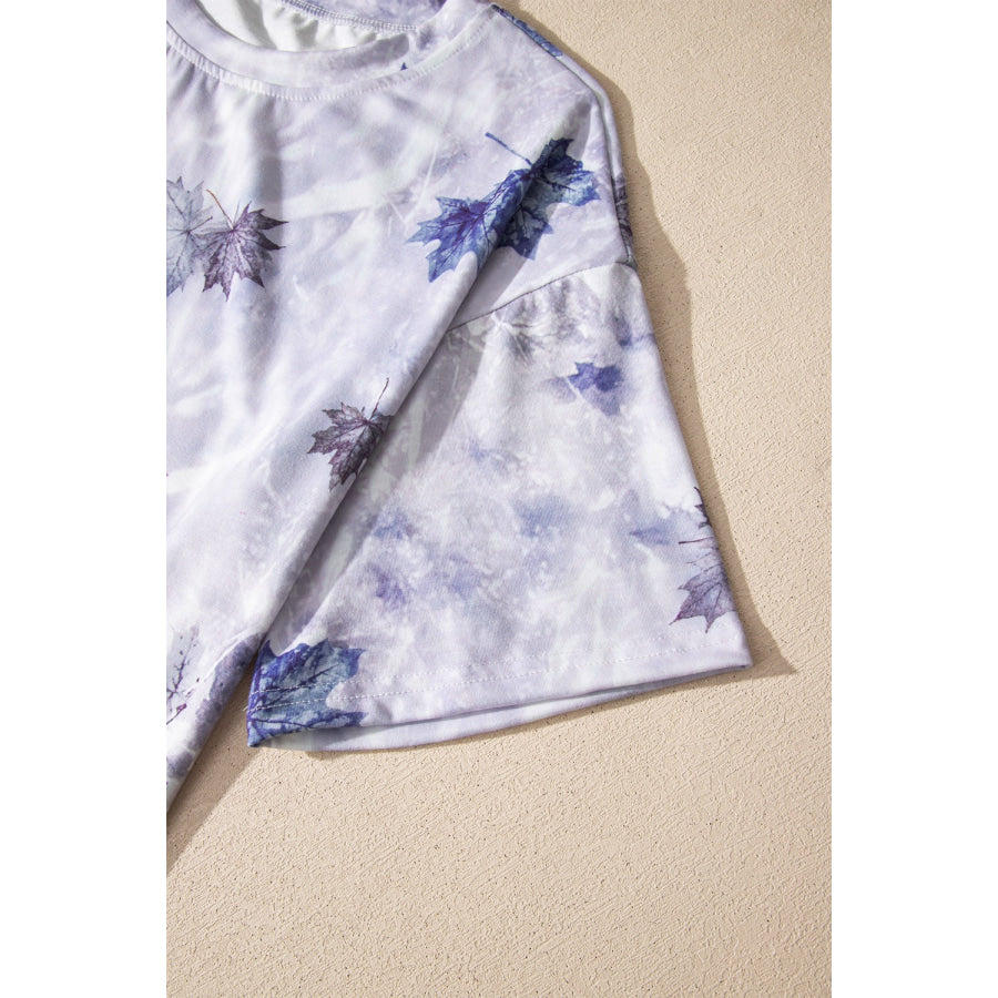 Camouflage Woodland Print Drop Shoulder Tunic Tee Apparel and Accessories