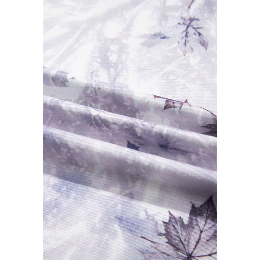 Camouflage Woodland Print Drop Shoulder Tunic Tee Apparel and Accessories