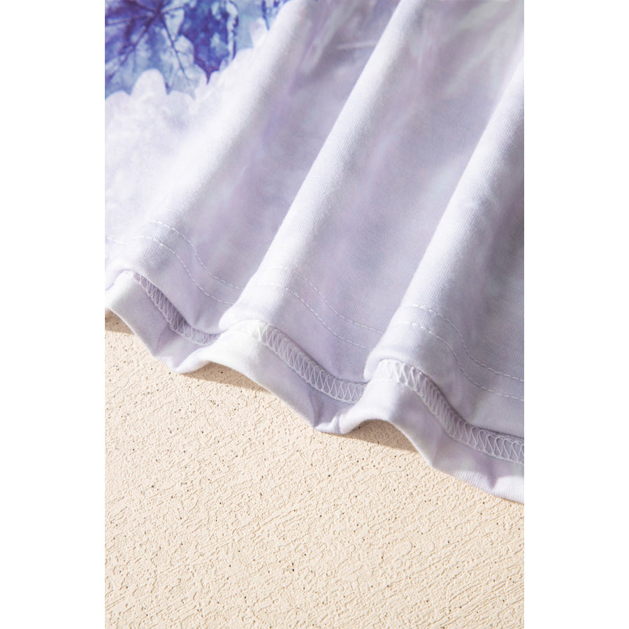 Camouflage Woodland Print Drop Shoulder Tunic Tee Apparel and Accessories