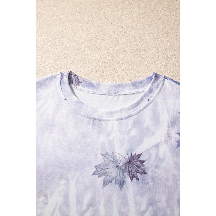 Camouflage Woodland Print Drop Shoulder Tunic Tee Apparel and Accessories