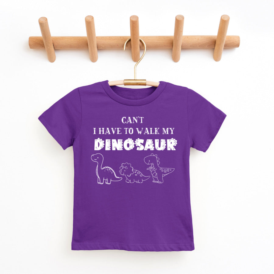 Can’t I Have To Walk My Dinosaur Youth &amp; Toddler Tee 2T / Pro Purple Youth Graphic Tee