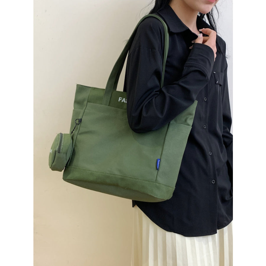 Canvas Tote Bag with Pouch Apparel and Accessories