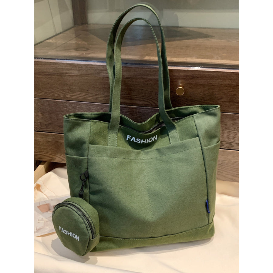 Canvas Tote Bag with Pouch Apparel and Accessories