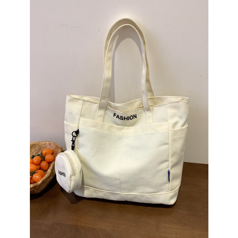 Canvas Tote Bag with Pouch Apparel and Accessories