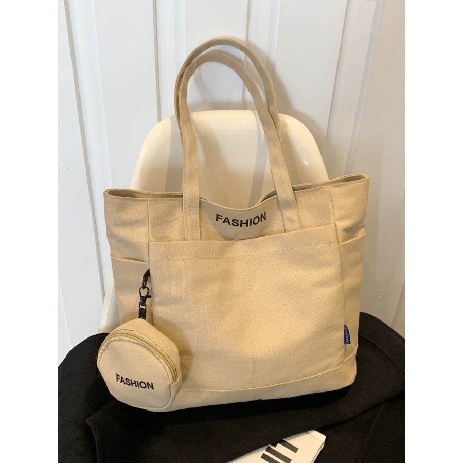 Canvas Tote Bag with Pouch Apparel and Accessories