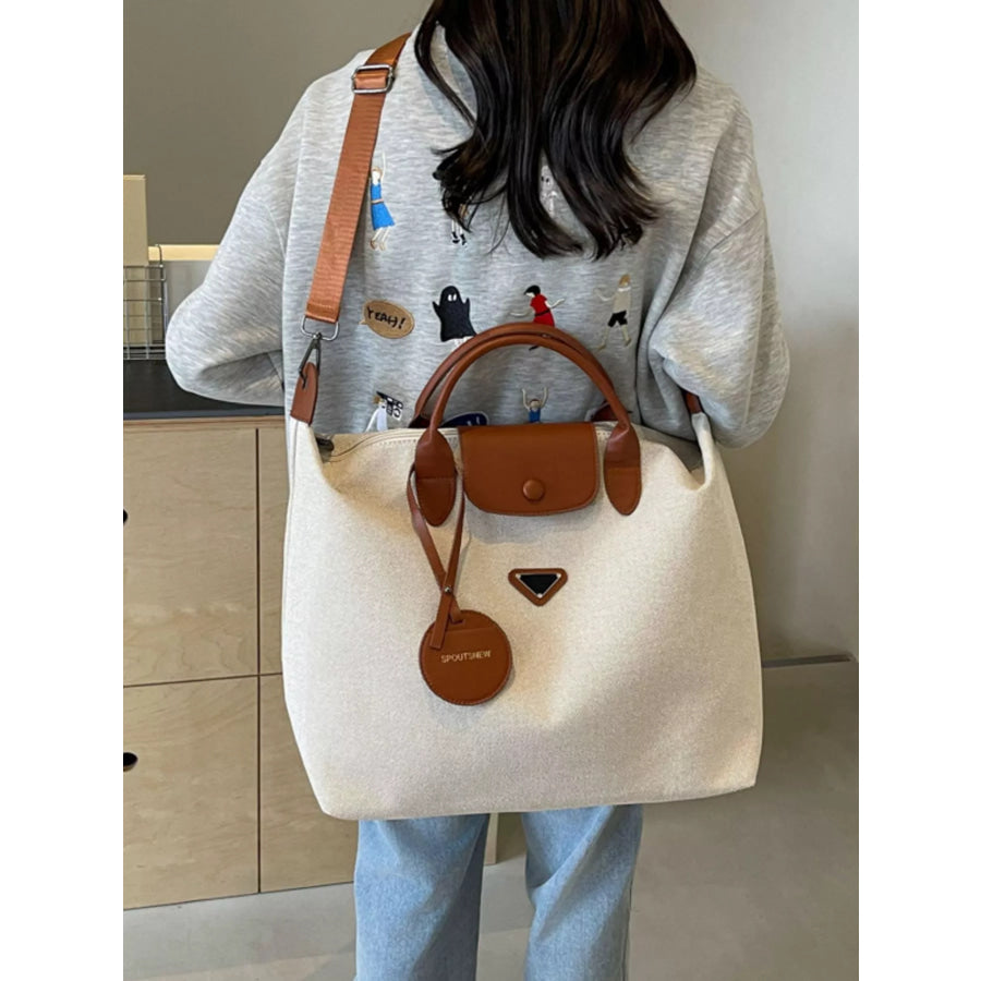 Canvas Travel Bag with Detachable Strap Apparel and Accessories