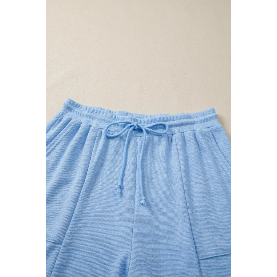 Cap Sleeve Matching Top and Jogger Pants Set Apparel and Accessories