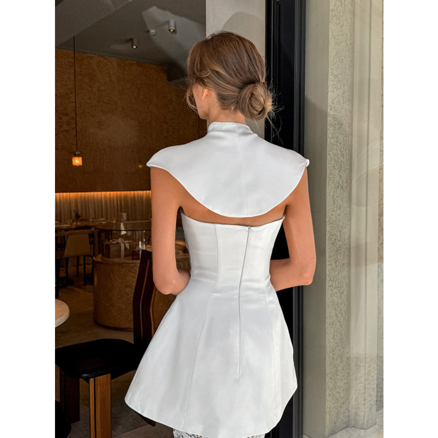 Cap Sleeve Top and Lace Skirt Set Apparel and Accessories