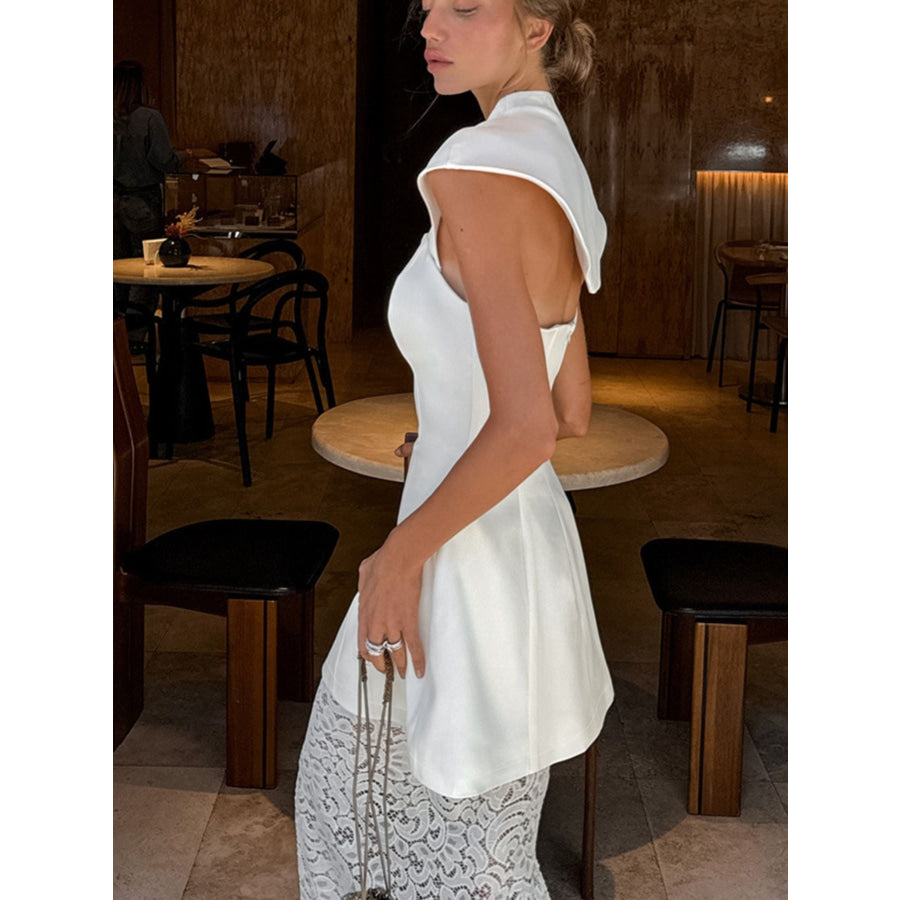Cap Sleeve Top and Lace Skirt Set Apparel and Accessories