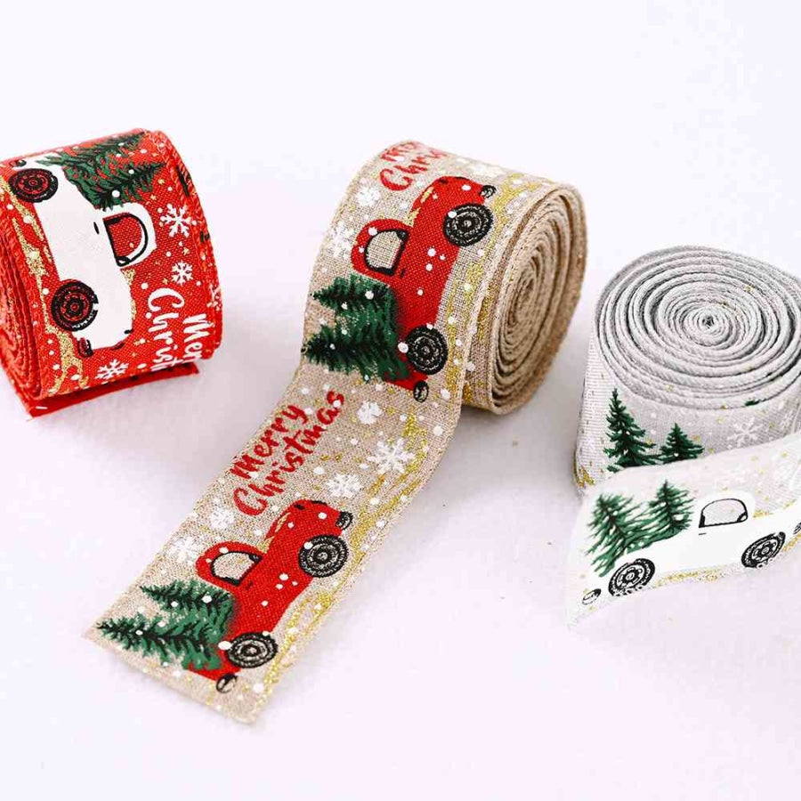 Car &amp; Christmas Tree Ribbon