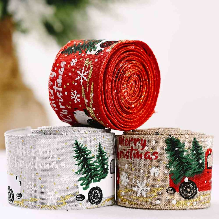 Car &amp; Christmas Tree Ribbon