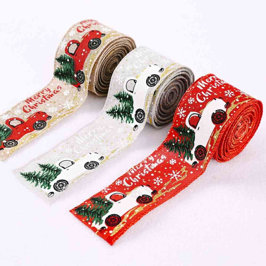 Car &amp; Christmas Tree Ribbon