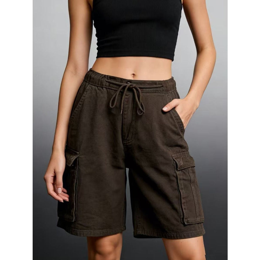 Cargo Shorts with Drawstring Apparel and Accessories