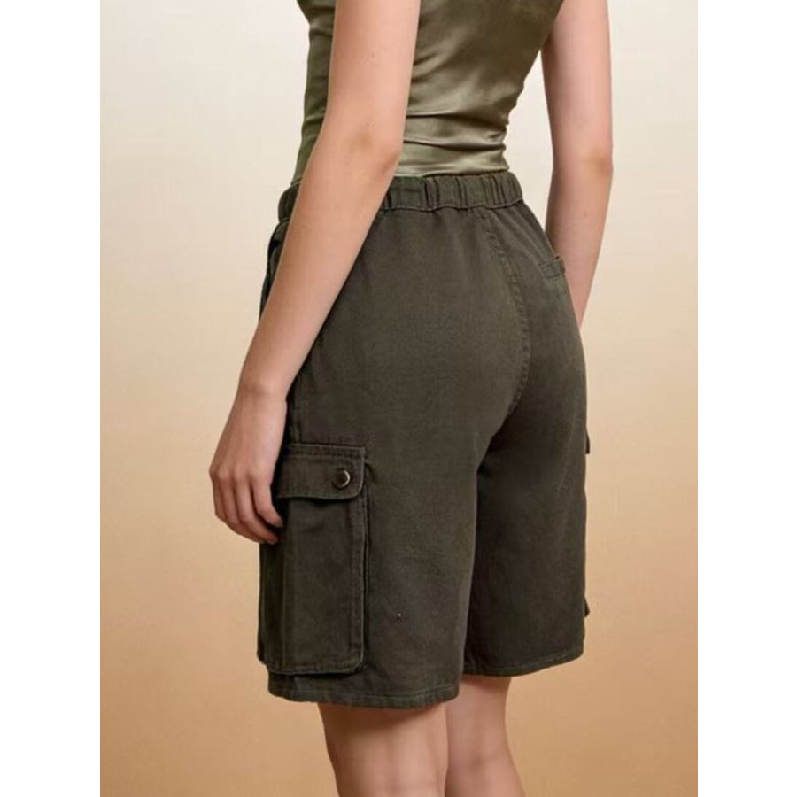 Cargo Shorts with Drawstring Apparel and Accessories