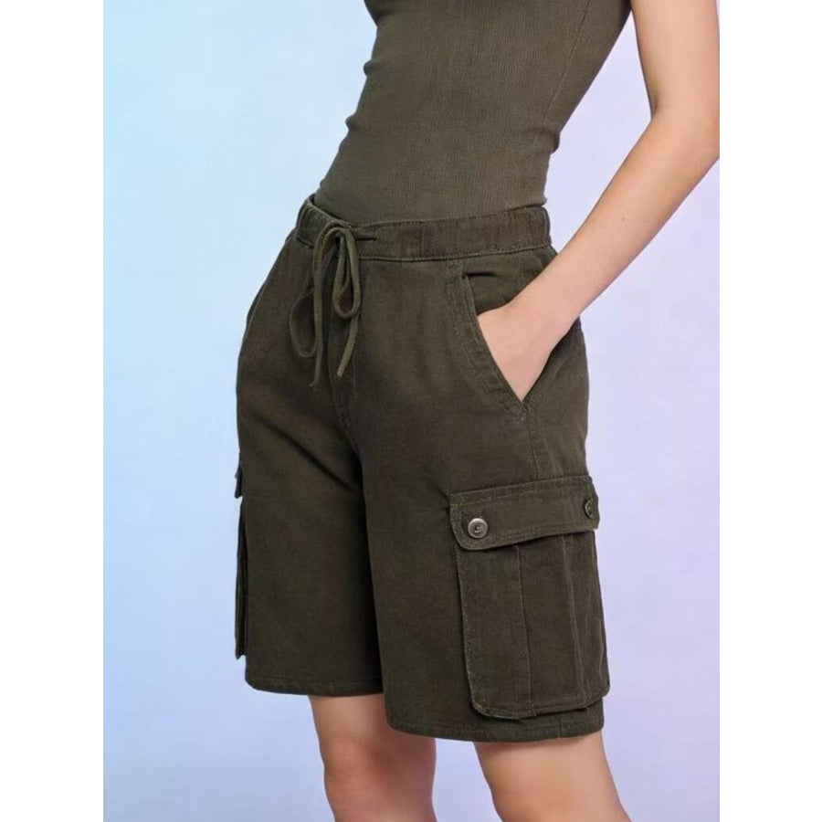 Cargo Shorts with Drawstring Apparel and Accessories