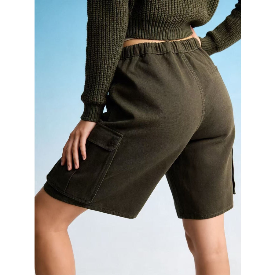 Cargo Shorts with Drawstring Apparel and Accessories
