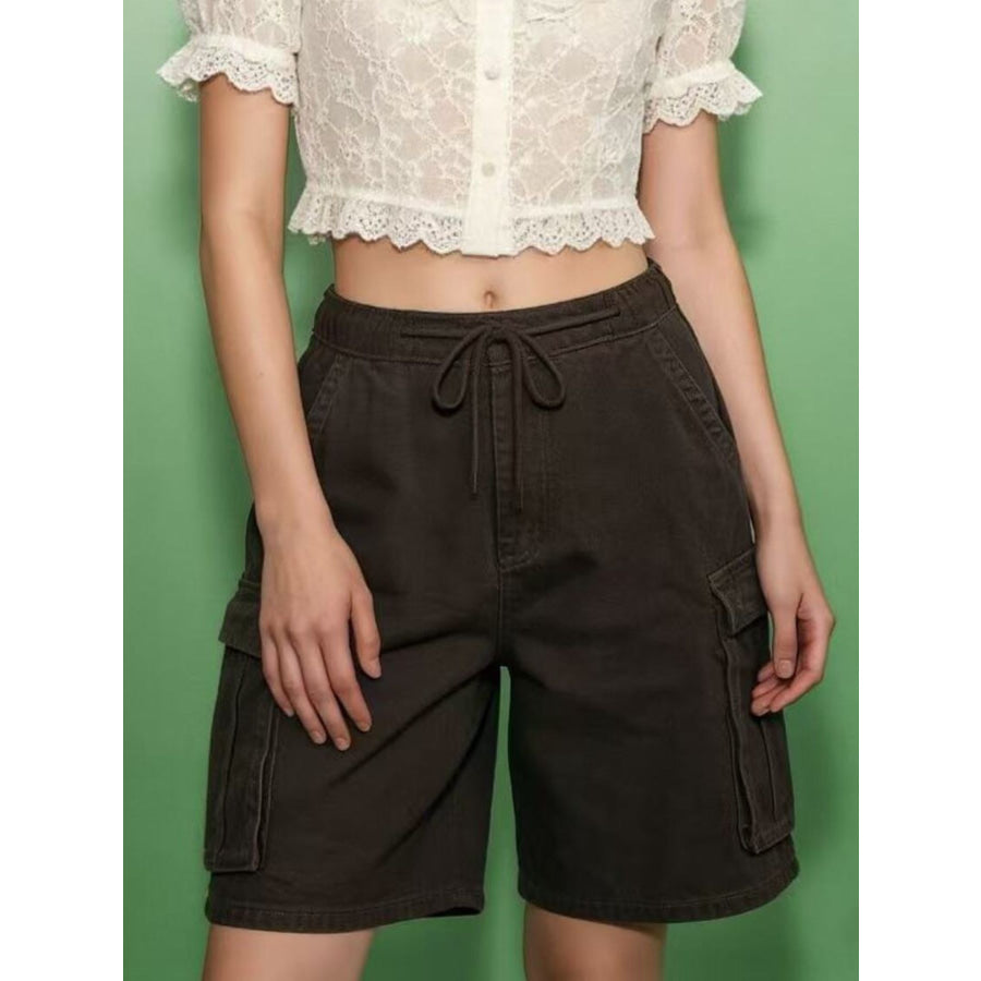 Cargo Shorts with Drawstring Apparel and Accessories