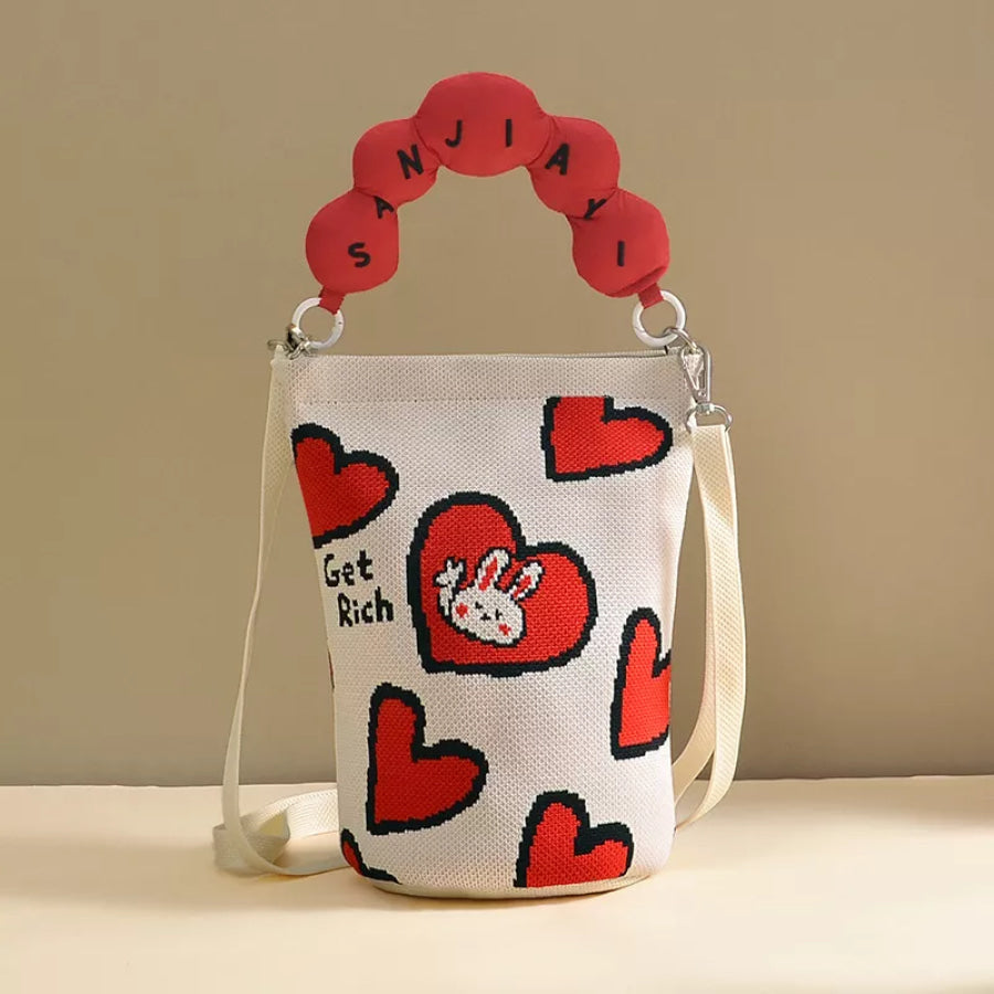 Cartoon Bucket Crossbody Bag Style D / onesize Apparel and Accessories