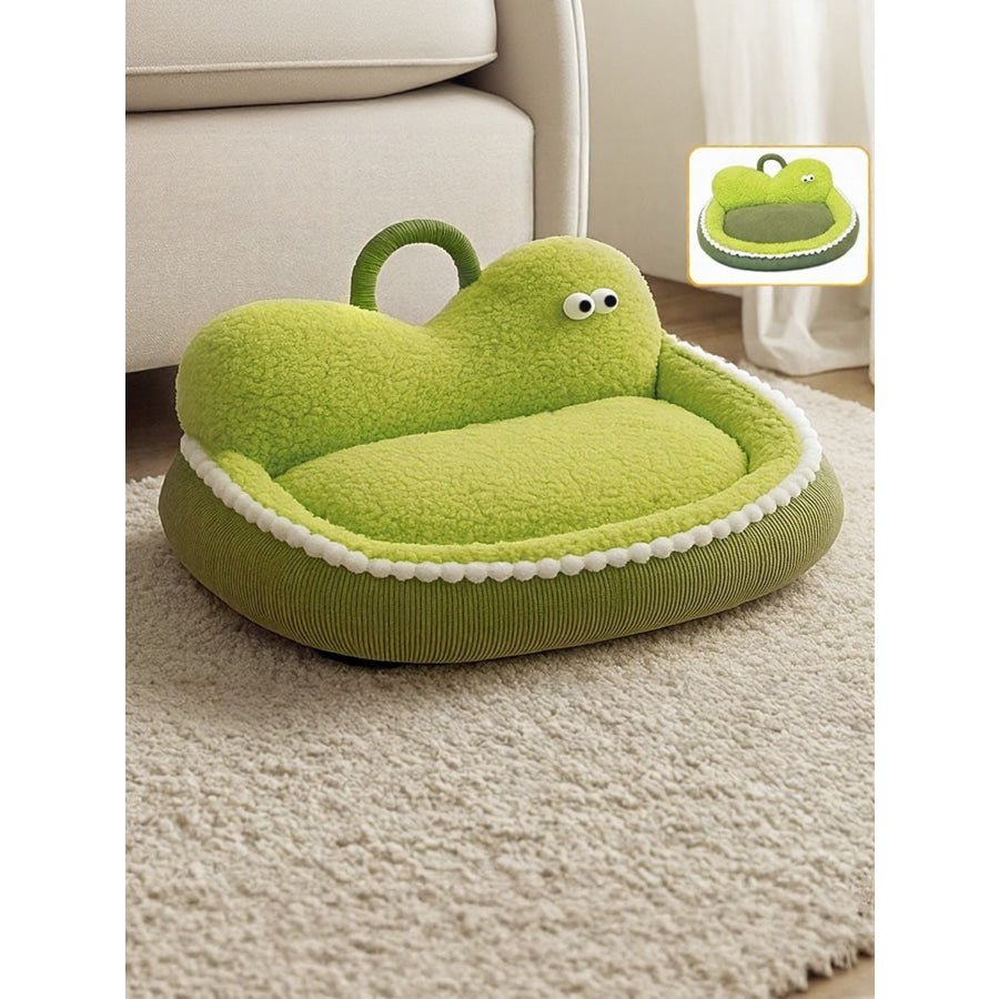 Cartoon Design Cozy Pet Nest Grass Green-love Sofa Nest / S Apparel and Accessories