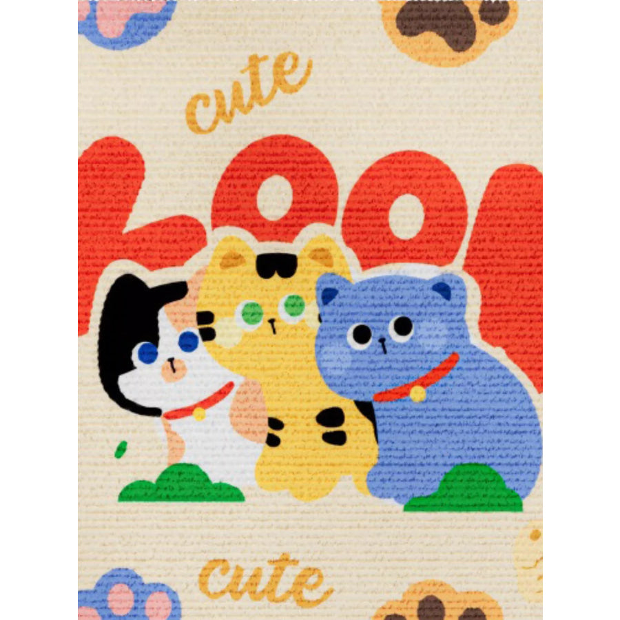 Cartoon Pattern Anti-Scratch Sofa Pet Furniture Protector 3 Cats / One Size Apparel and Accessories
