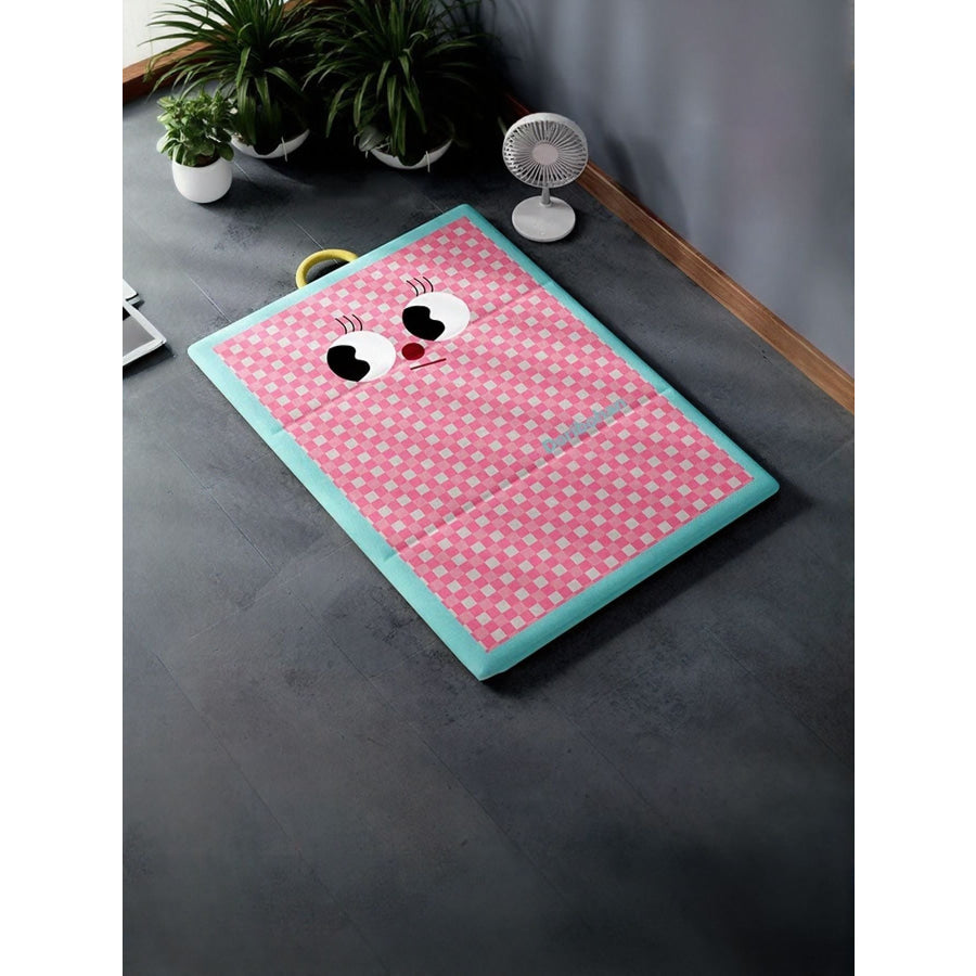 Cartoon Pattern Soft Pet Mat Pink/Blue / S Apparel and Accessories
