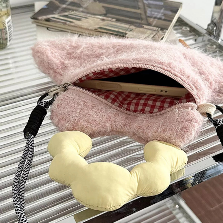 Cartoon Plush Crossbody Bag Apparel and Accessories