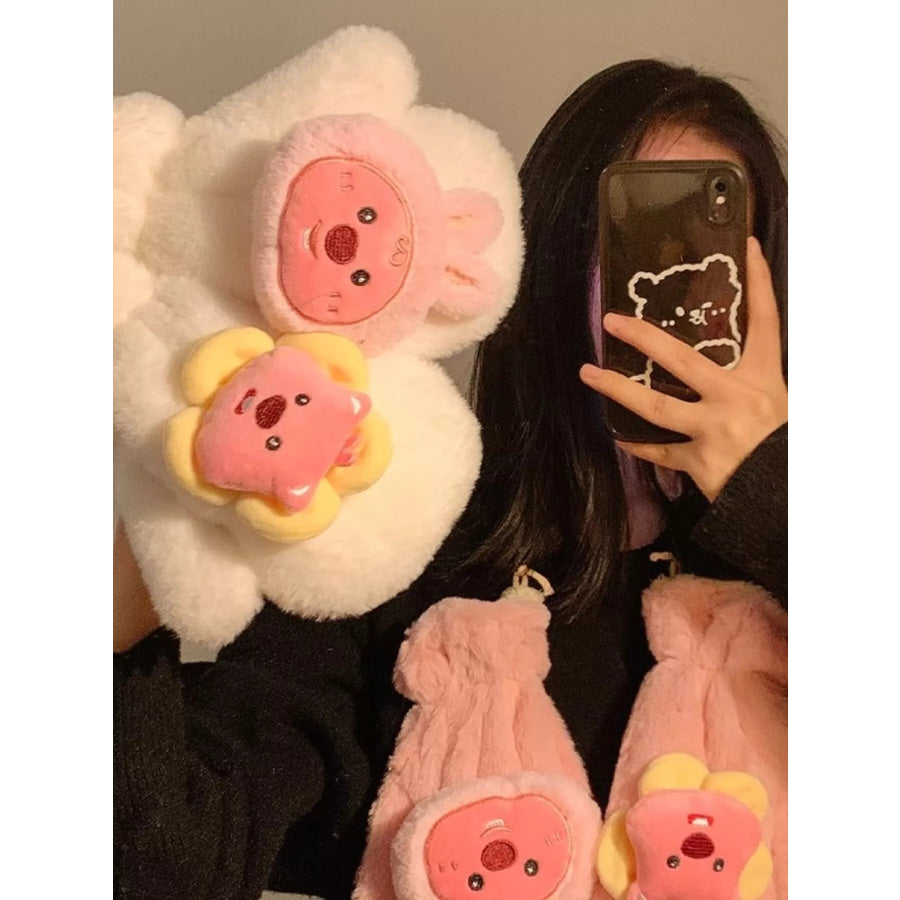 Cartoon Plush Warm Gloves Apparel and Accessories