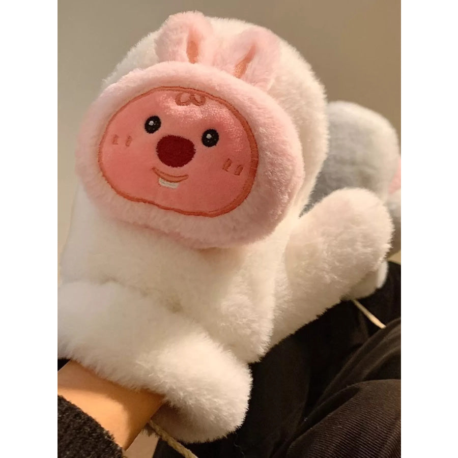 Cartoon Plush Warm Gloves Apparel and Accessories