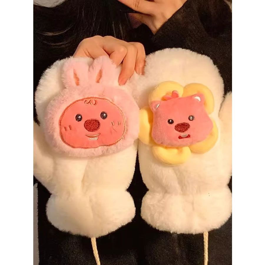 Cartoon Plush Warm Gloves Apparel and Accessories